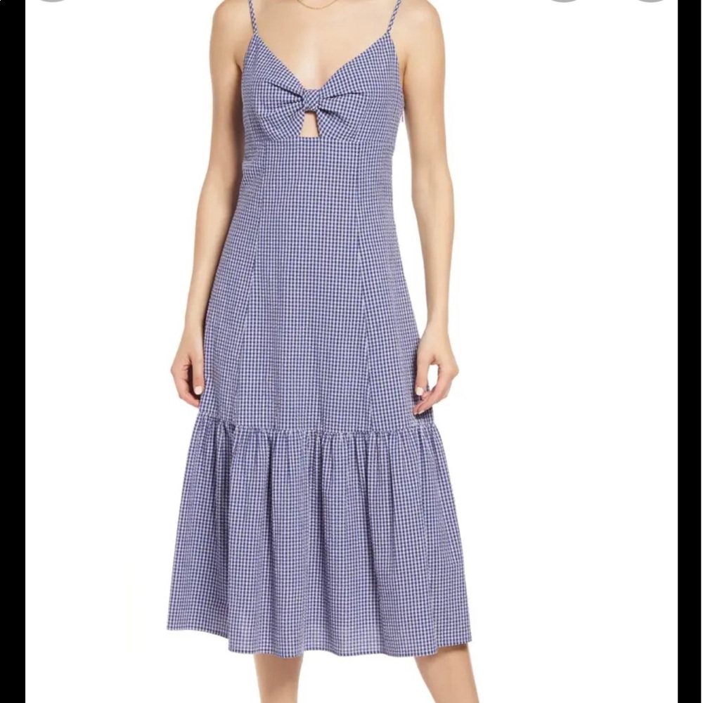Rails maeve navy lilac gingham dress